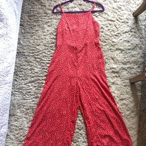 Flare leg romper